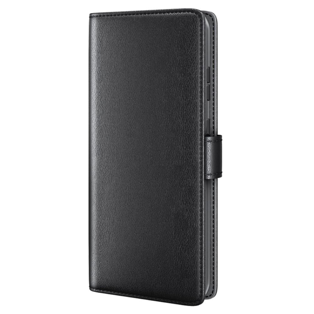 Samsung Galaxy S24 Plånboksfodral i Äkta Läder, svart