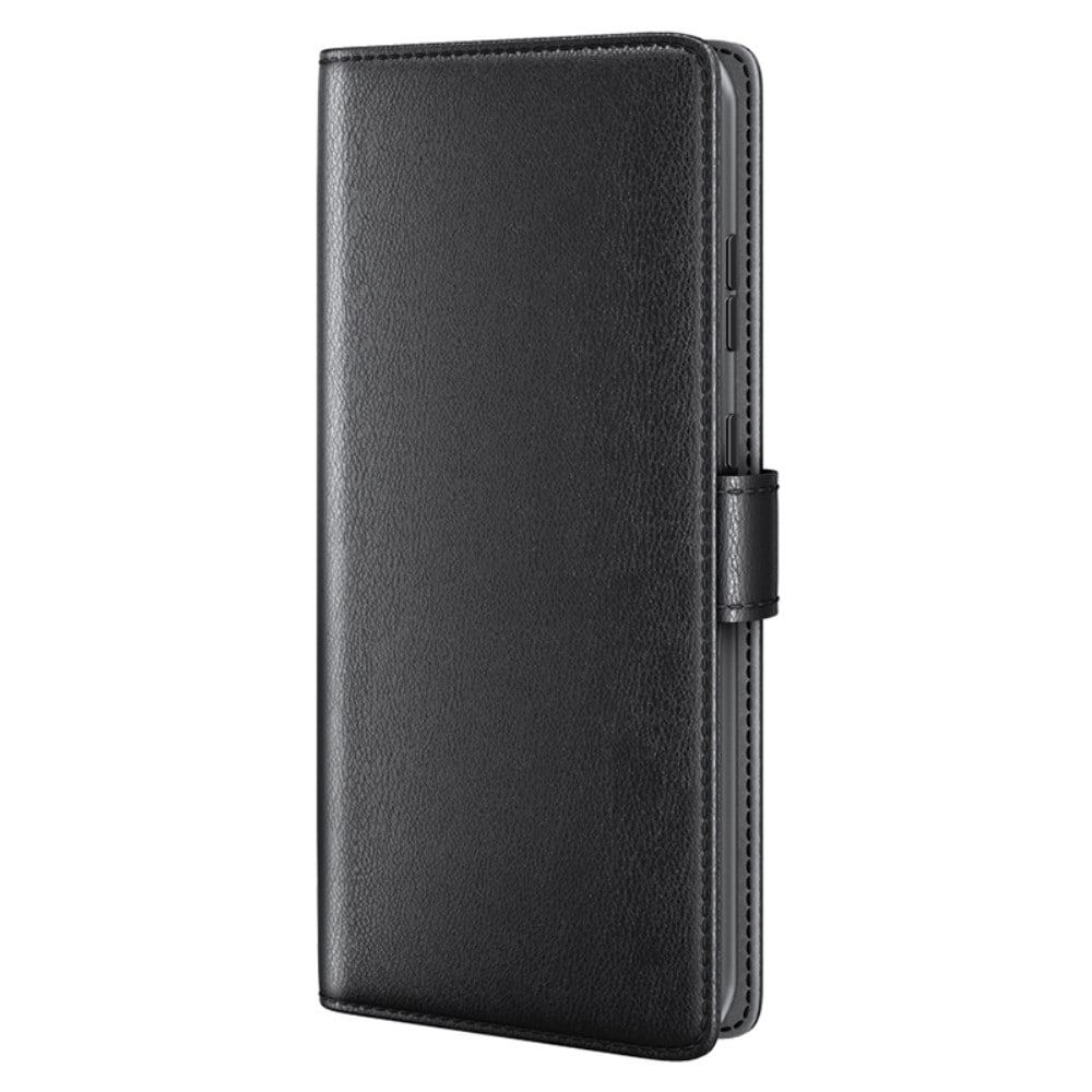 Xiaomi 14 Pro Plånboksfodral i Äkta Läder, Svart