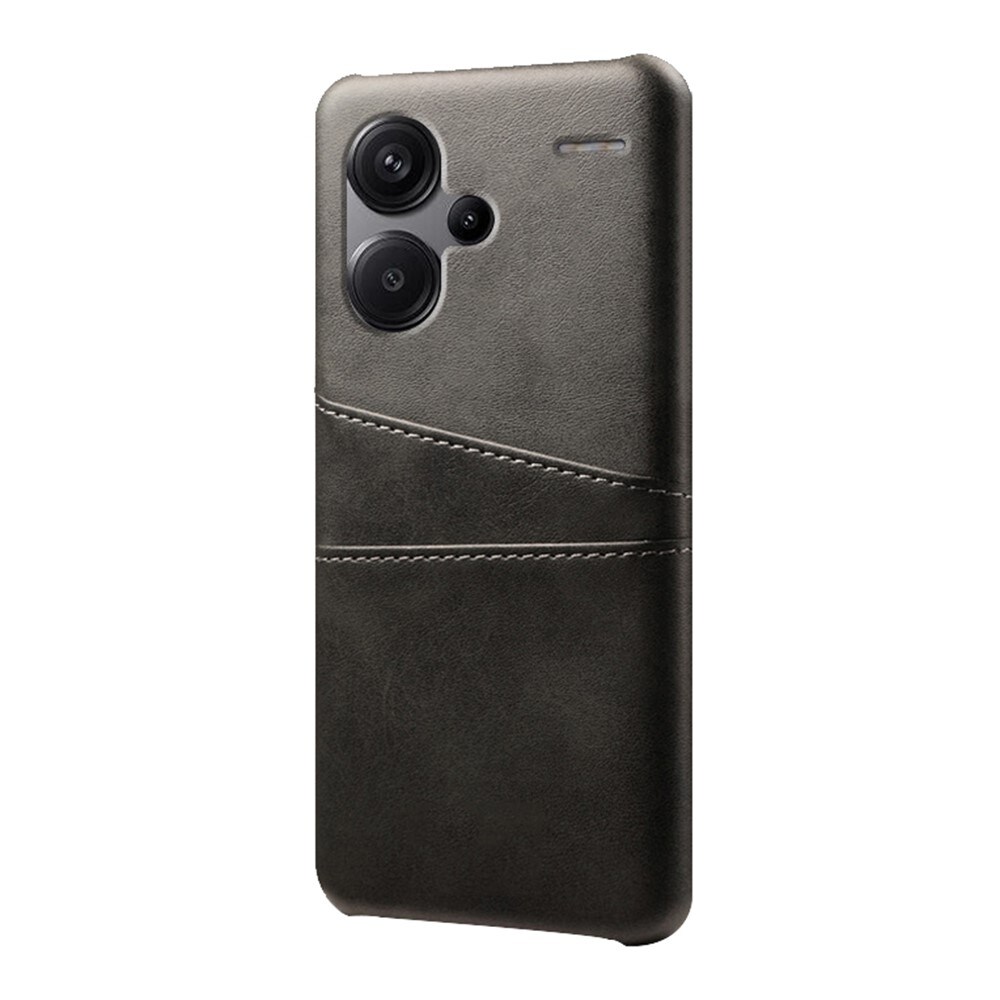 Xiaomi Redmi Note 13 Pro Plus Snyggt skal med 2 kortfack, Svart