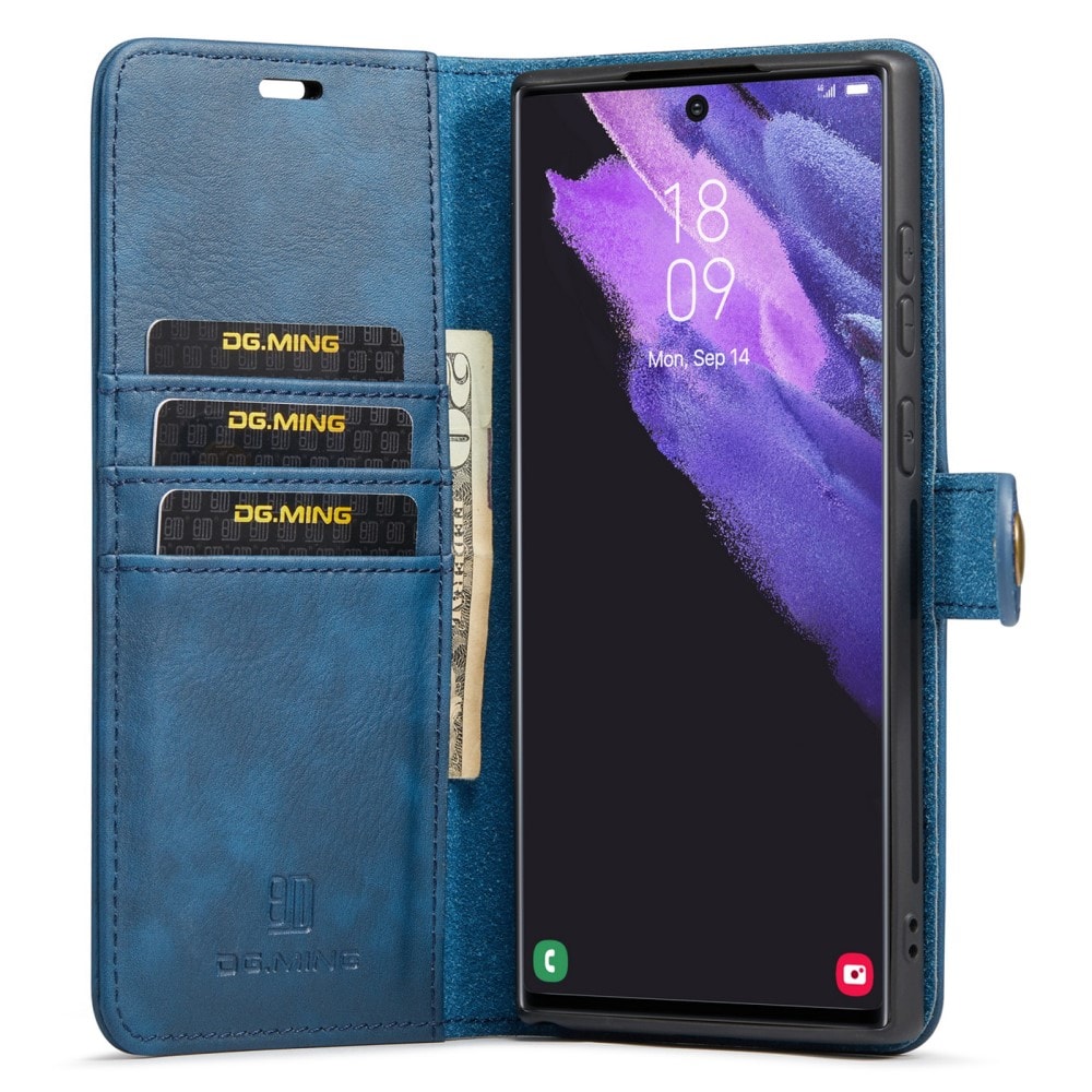 Samsung Galaxy S24 Ultra Plånboksfodral med avtagbart skal, Blue