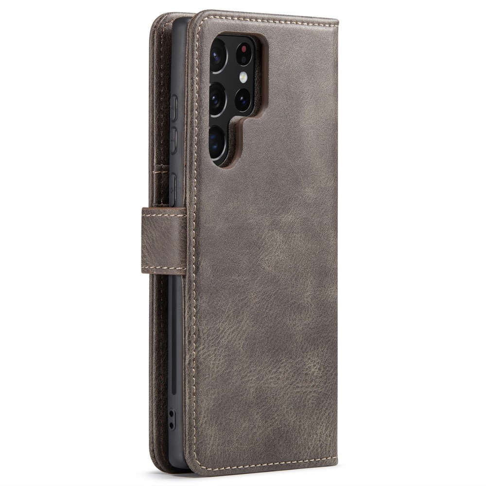 Samsung Galaxy S24 Ultra Plånboksfodral med avtagbart skal, brun