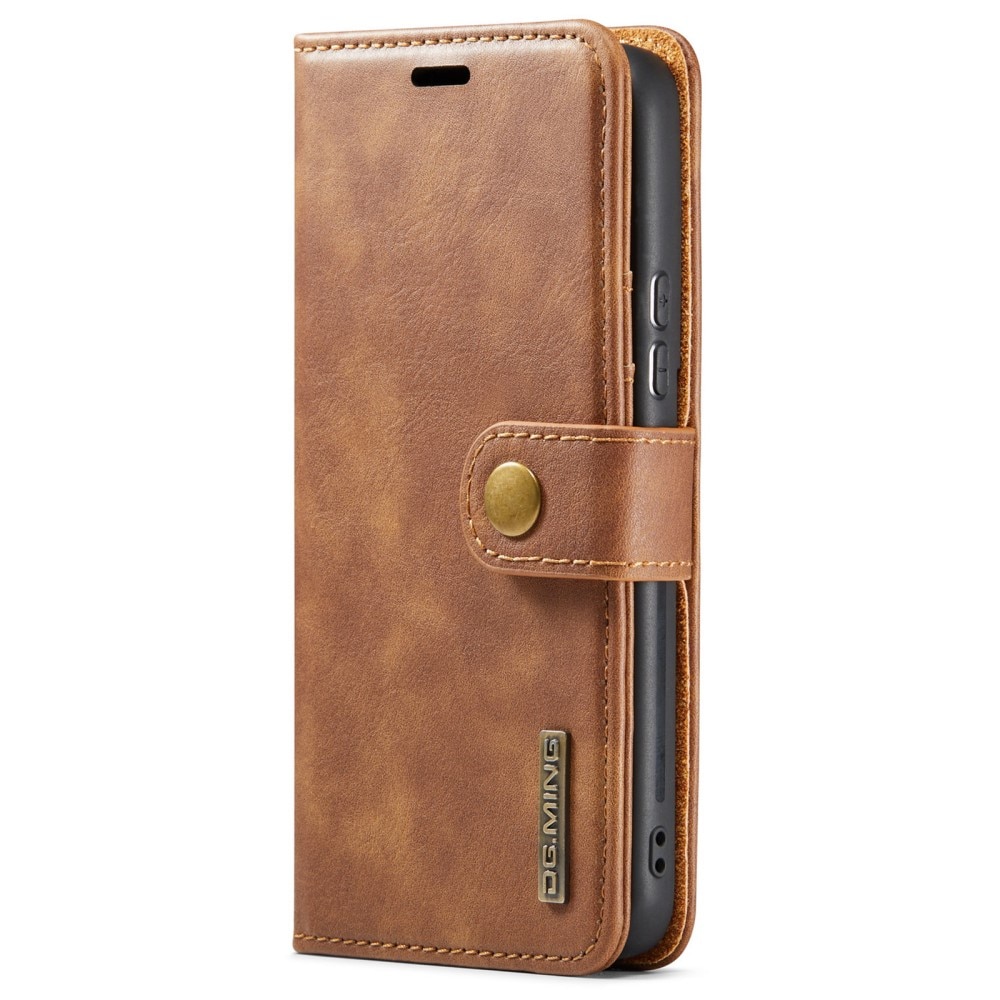 Samsung Galaxy S24 Plånboksfodral med avtagbart skal, cognac