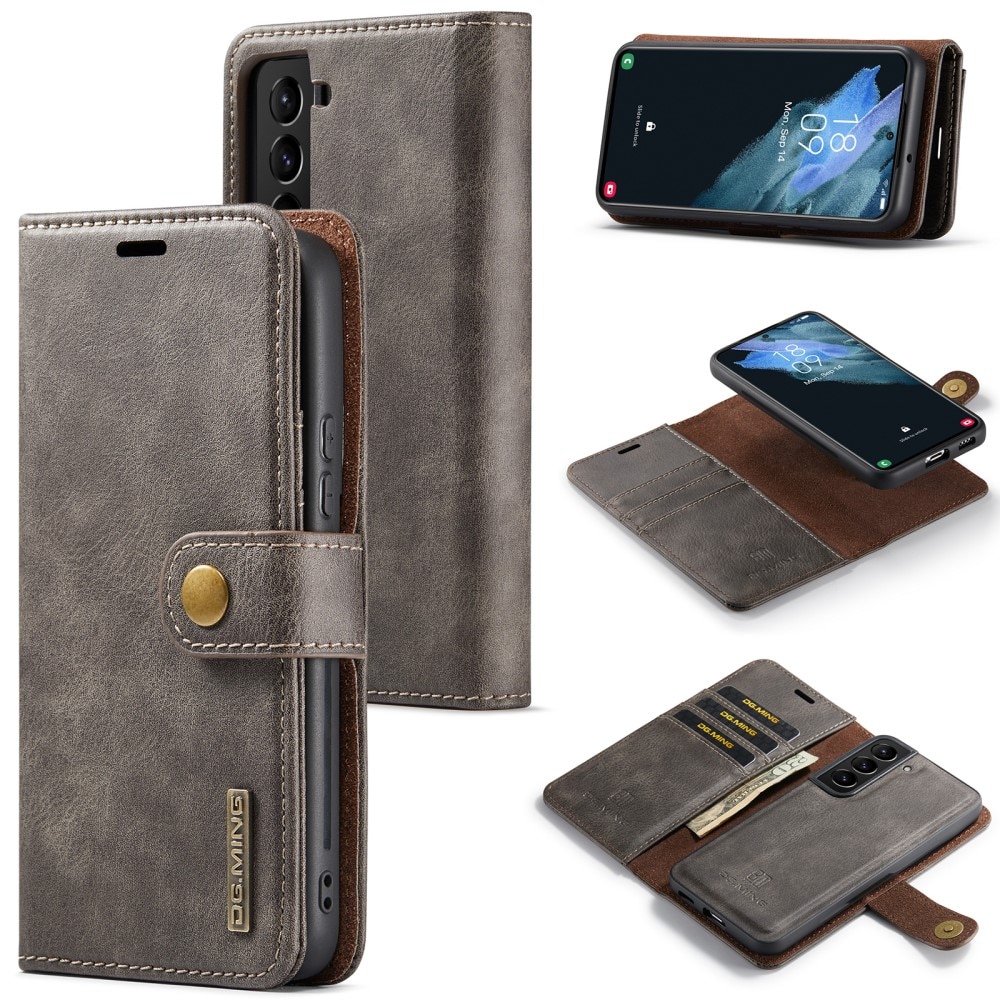 Samsung Galaxy S24 Plånboksfodral med avtagbart skal, brun