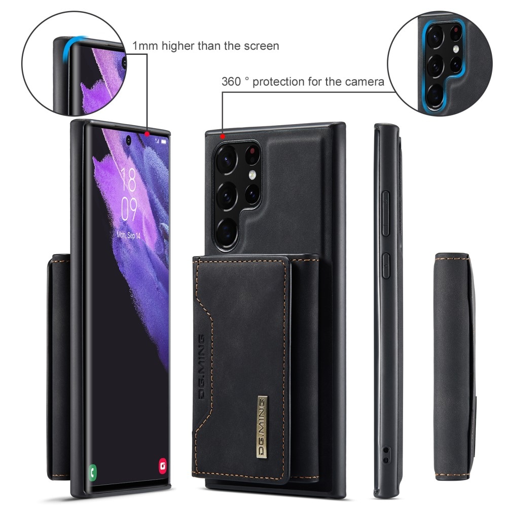 Samsung Galaxy S24 Ultra Skal med avtagbar plånbok, Svart