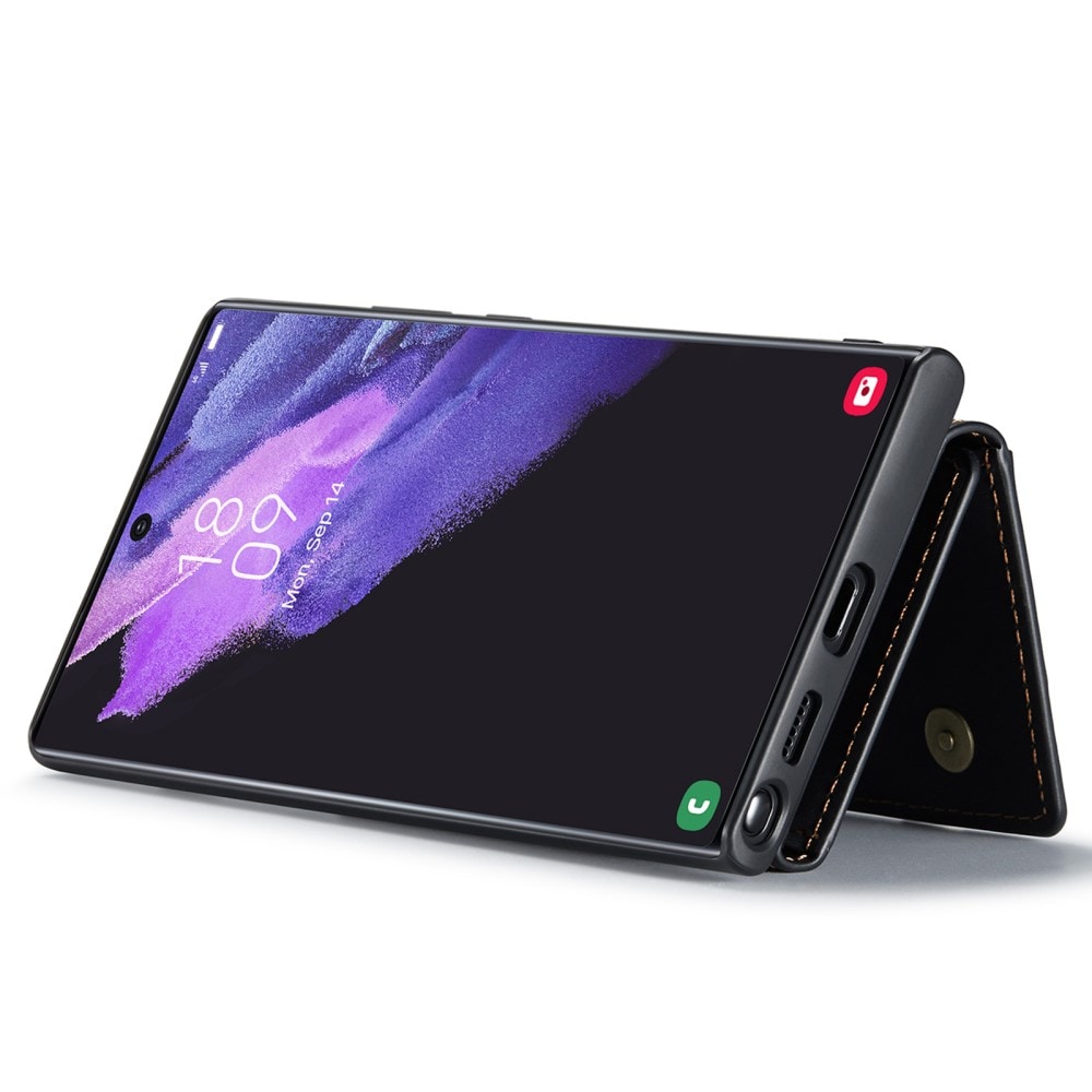 Samsung Galaxy S24 Ultra Skal med avtagbar plånbok, Svart