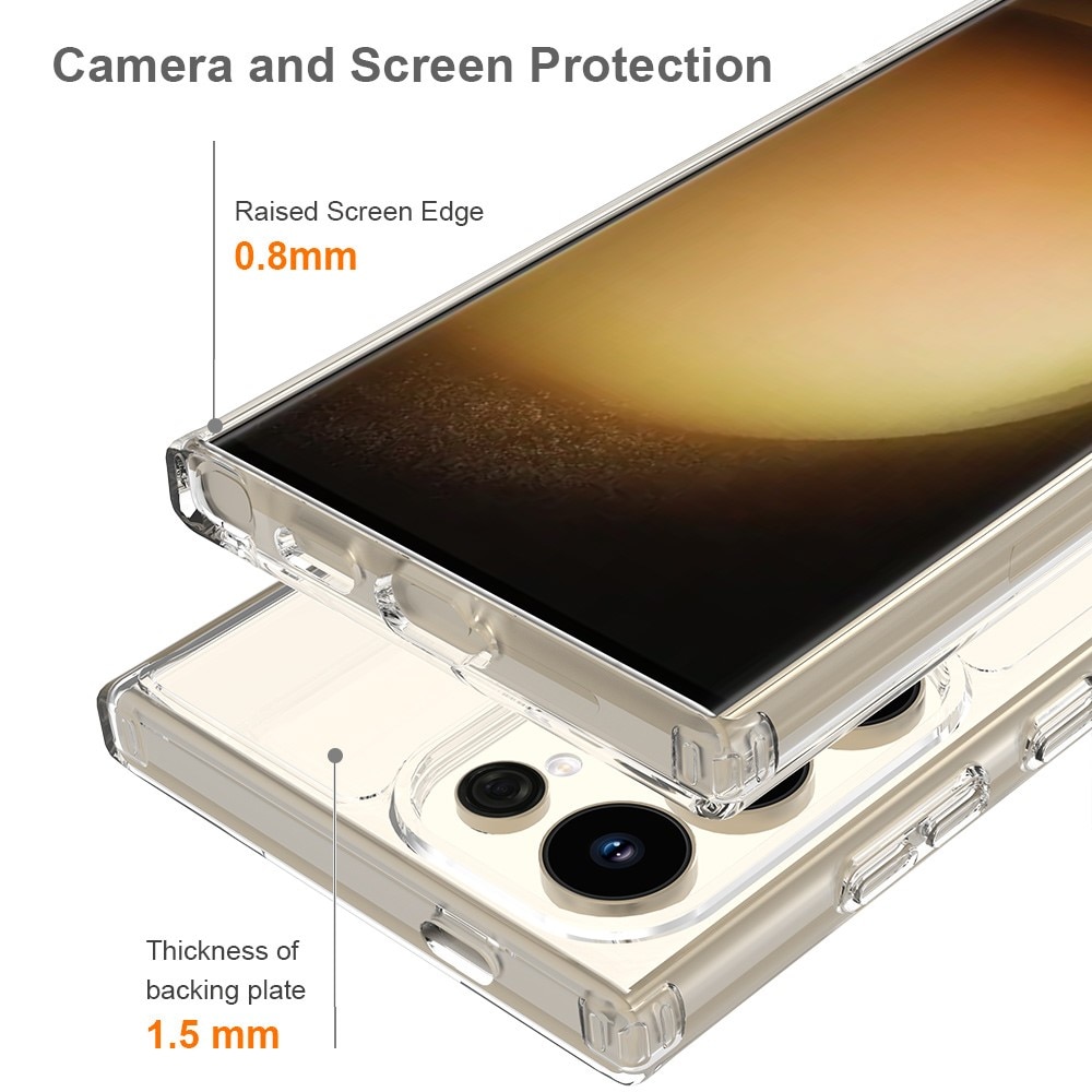Samsung Galaxy S24 Ultra MagSafe Hybrid-skal, transparent