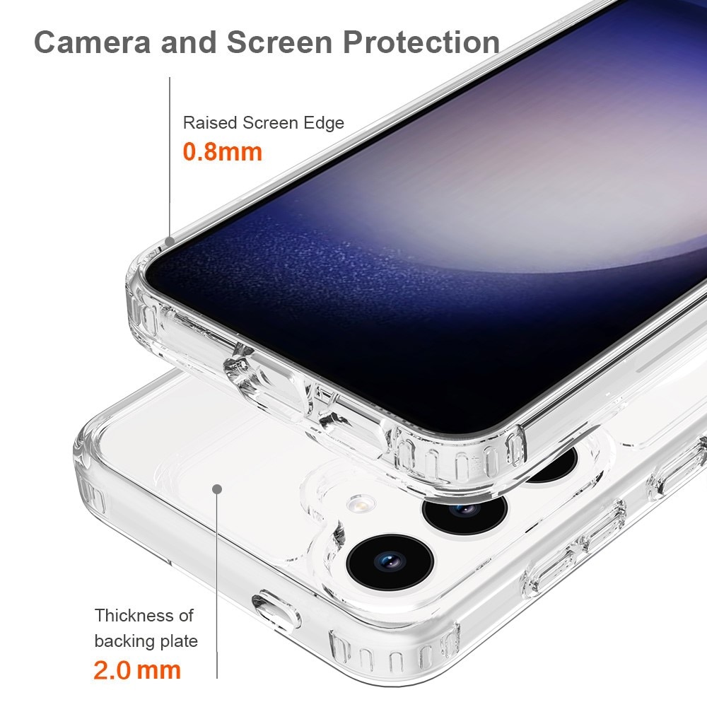 Samsung Galaxy S24 MagSafe Hybrid-skal, transparent