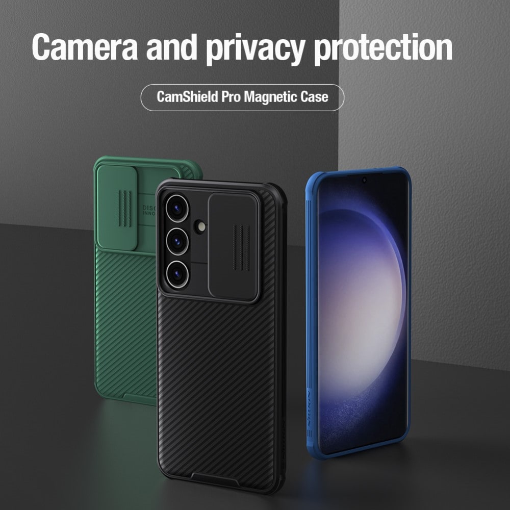 Samsung Galaxy S24 Plus Skal med kameraskydd - CamShield, Grön
