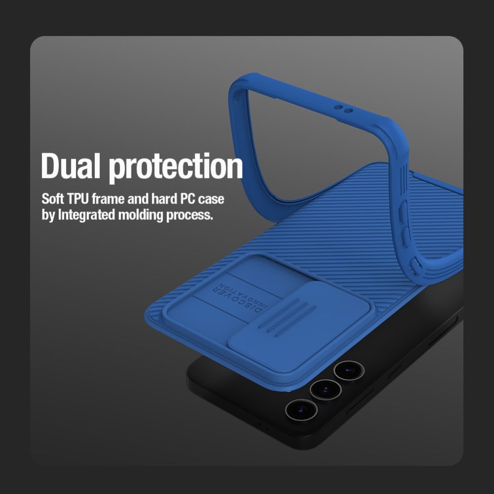 Samsung Galaxy S24 Plus Skal med kameraskydd - CamShield, Blå