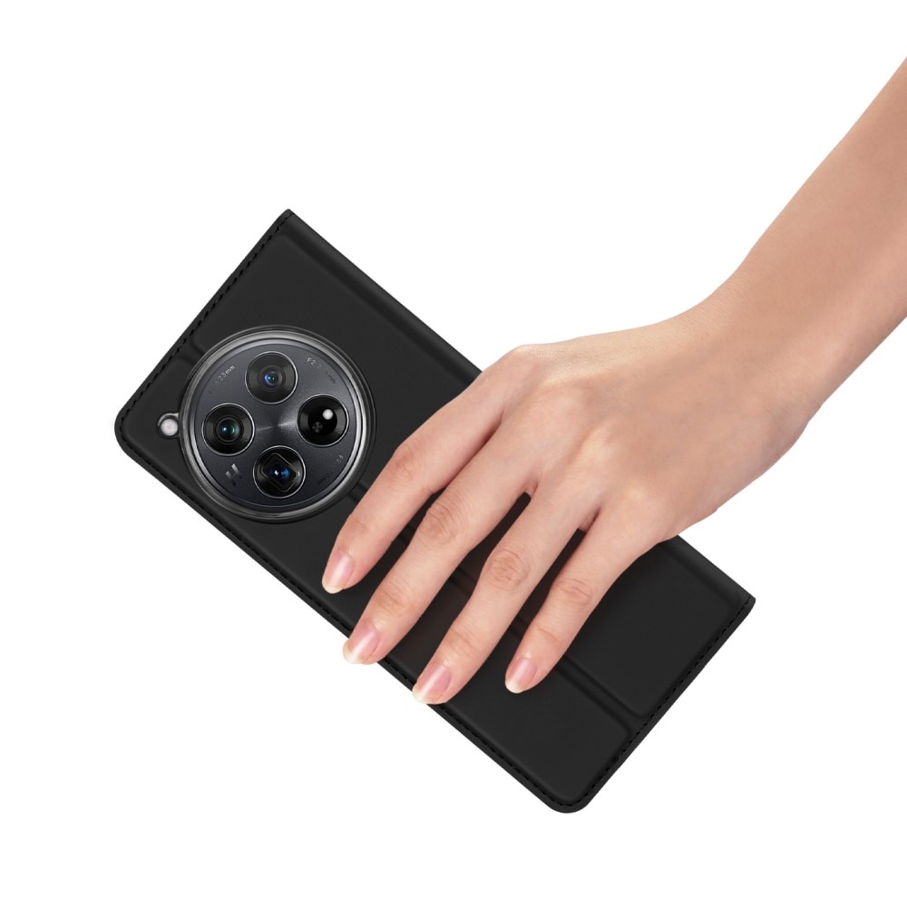 OnePlus 12 Slimmat mobilfodral, svart
