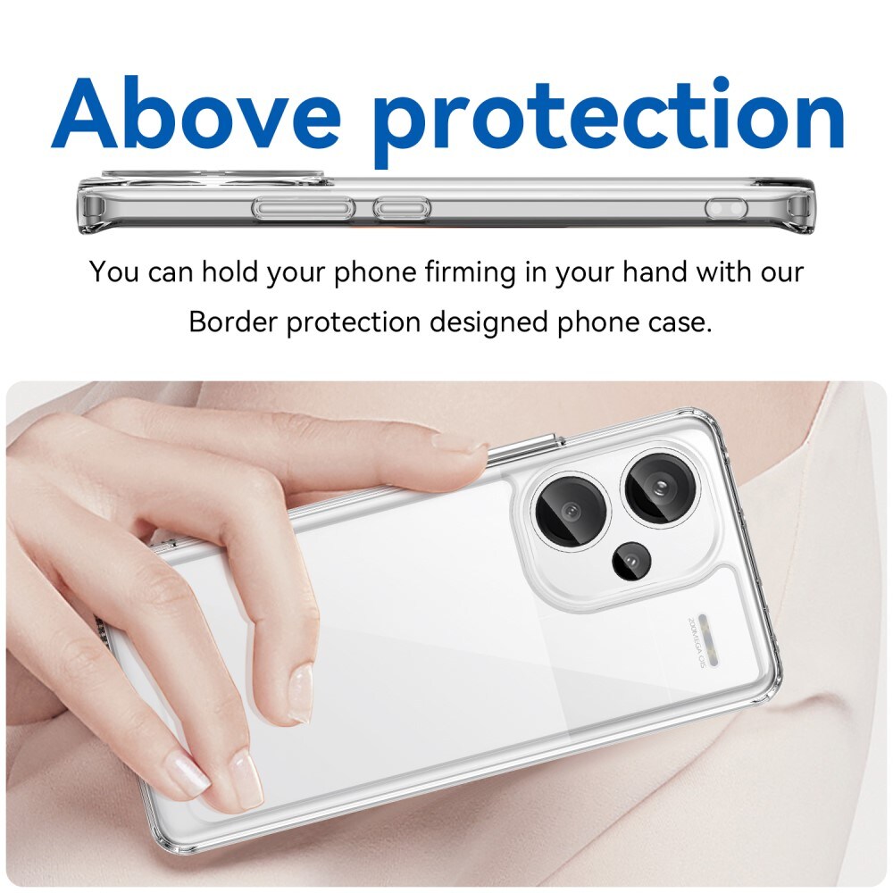 Xiaomi Redmi Note 13 Pro Plus Crystal Hybrid-skal, Genomskinlig