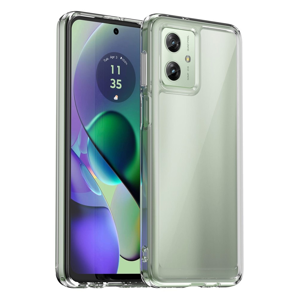 Motorola Moto G54 Crystal Hybrid-skal, transparent