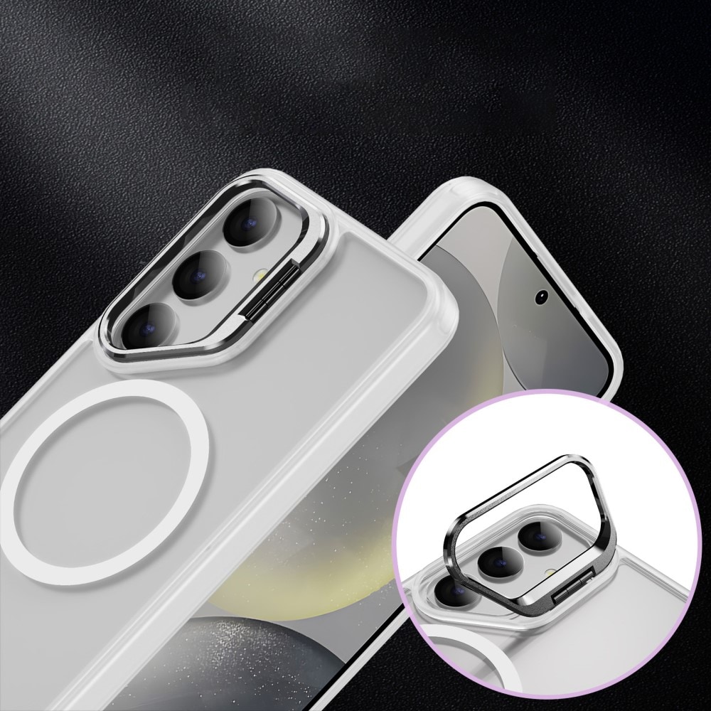 Samsung Galaxy S24 Ultra Hybridskal MagSafe med kickstand, Genomskinlig