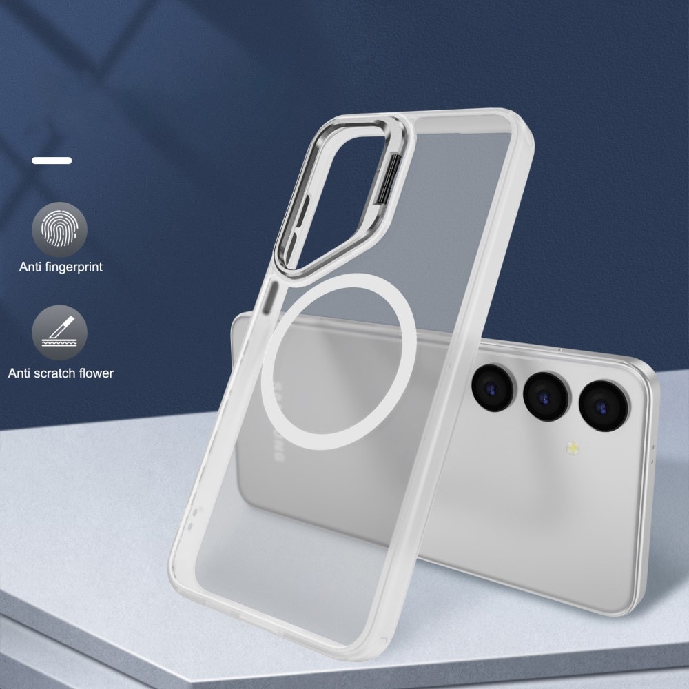 Samsung Galaxy S24 Ultra Hybridskal MagSafe med kickstand, Genomskinlig