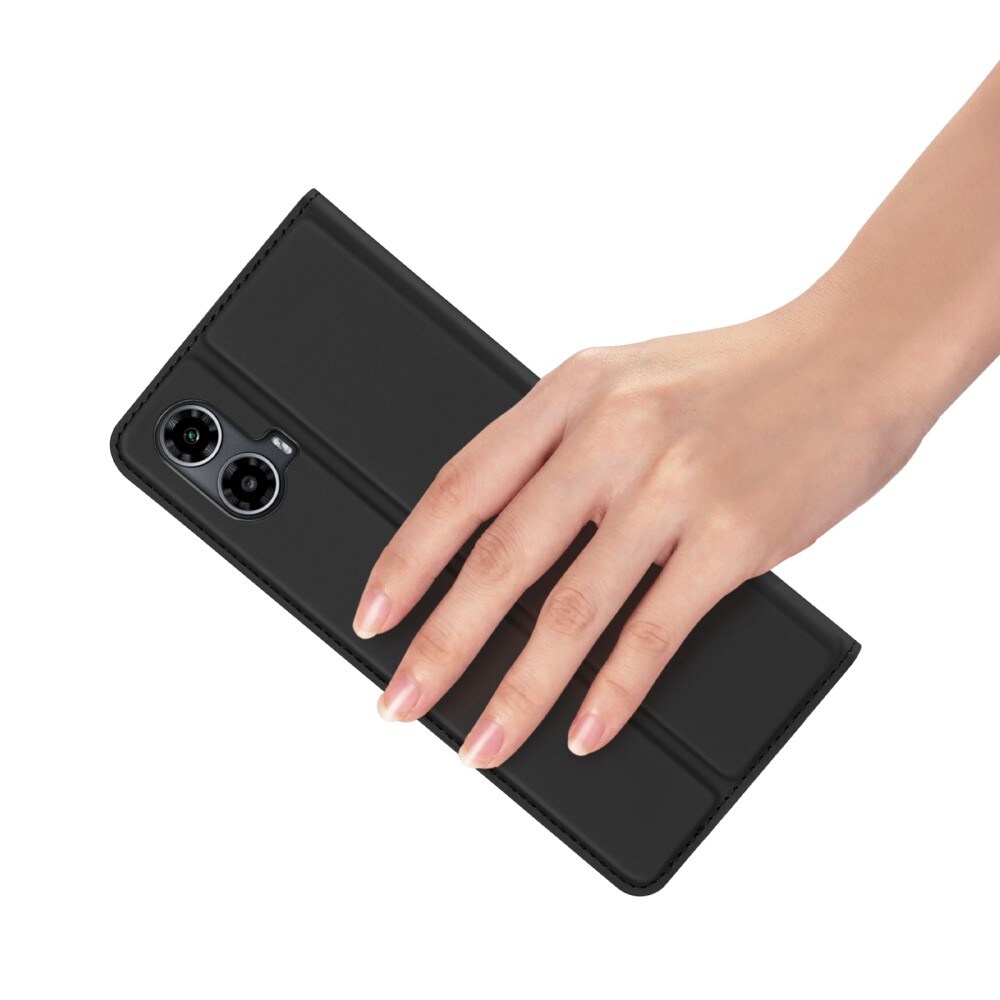 Motorola Moto G34 Slimmat mobilfodral, Svart