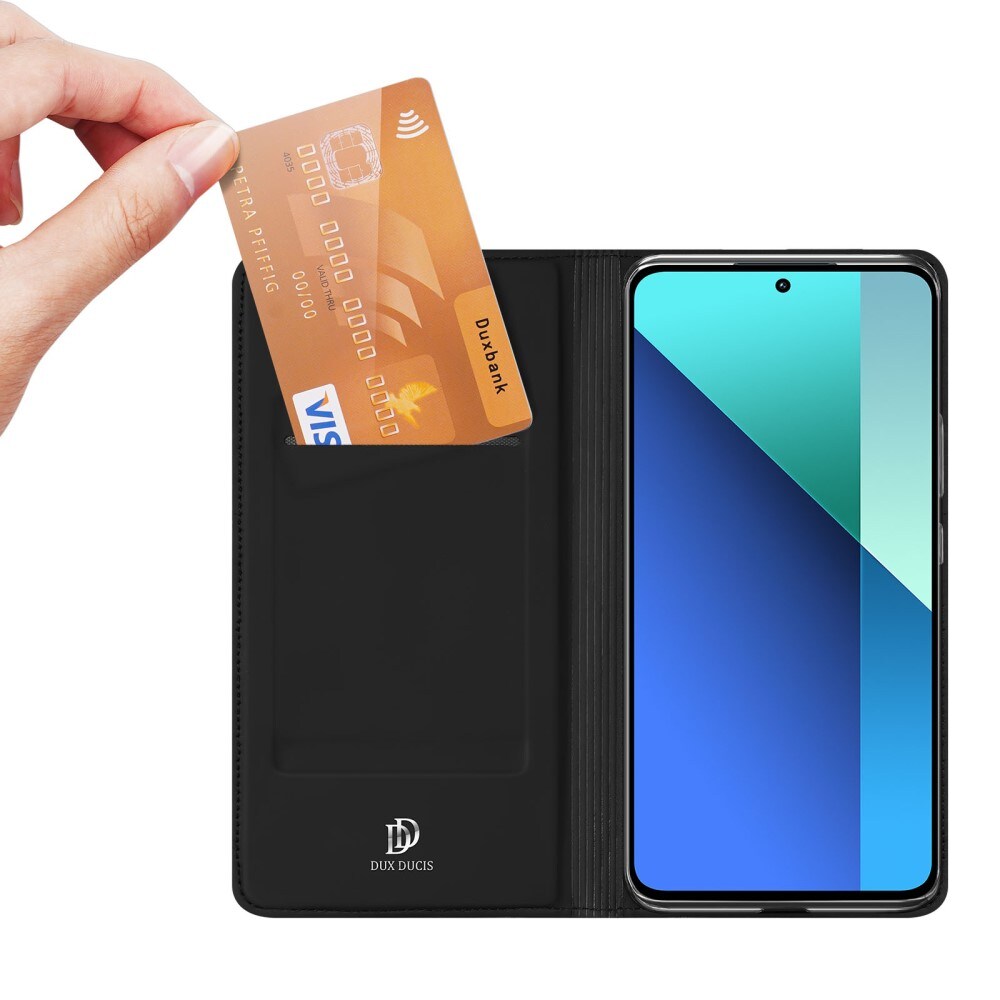 Xiaomi Redmi Note 13 4G Slimmat mobilfodral, Svart