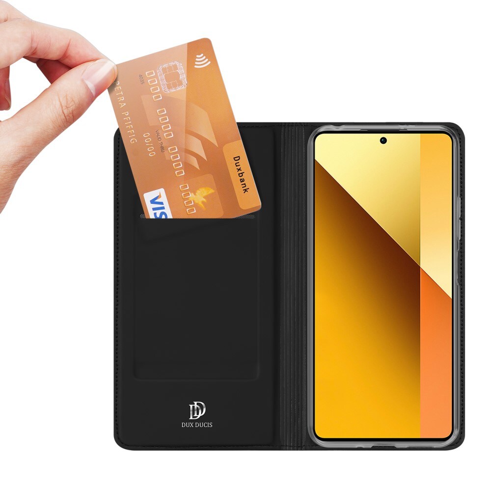 Xiaomi Redmi Note 13 Slimmat mobilfodral, svart