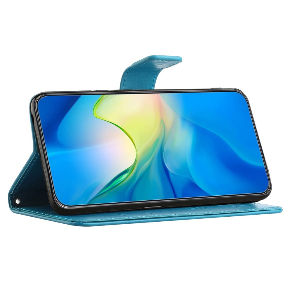 Samsung Galaxy Xcover 7 Mobilfodral med fjärilar, Blå