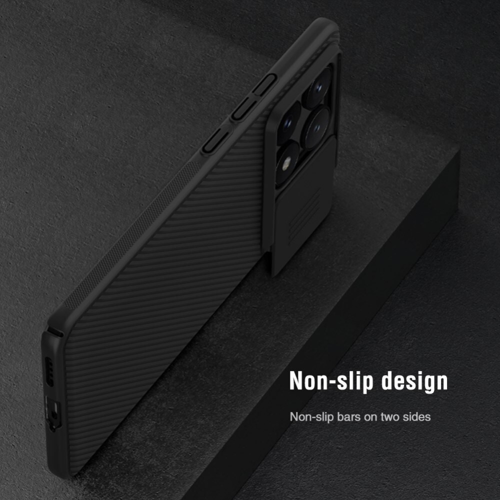 Xiaomi Poco X6 Pro Skal med kameraskydd - CamShield, Svart