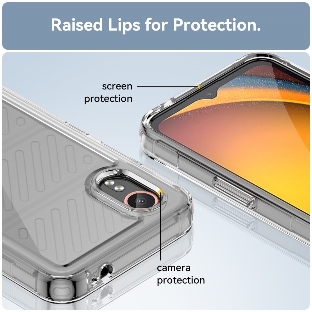 Samsung Galaxy Xcover 7 Crystal Hybrid-skal, transparent