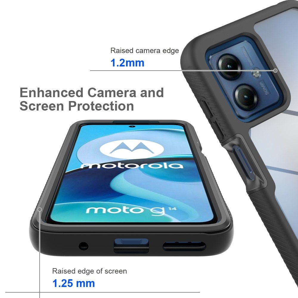 Motorola Moto G54 Mobilskal Full Protection, svart