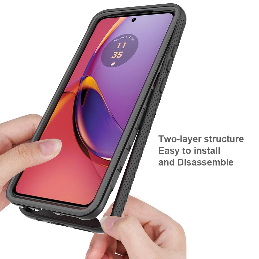 Motorola Moto G84 Mobilskal Full Protection, svart