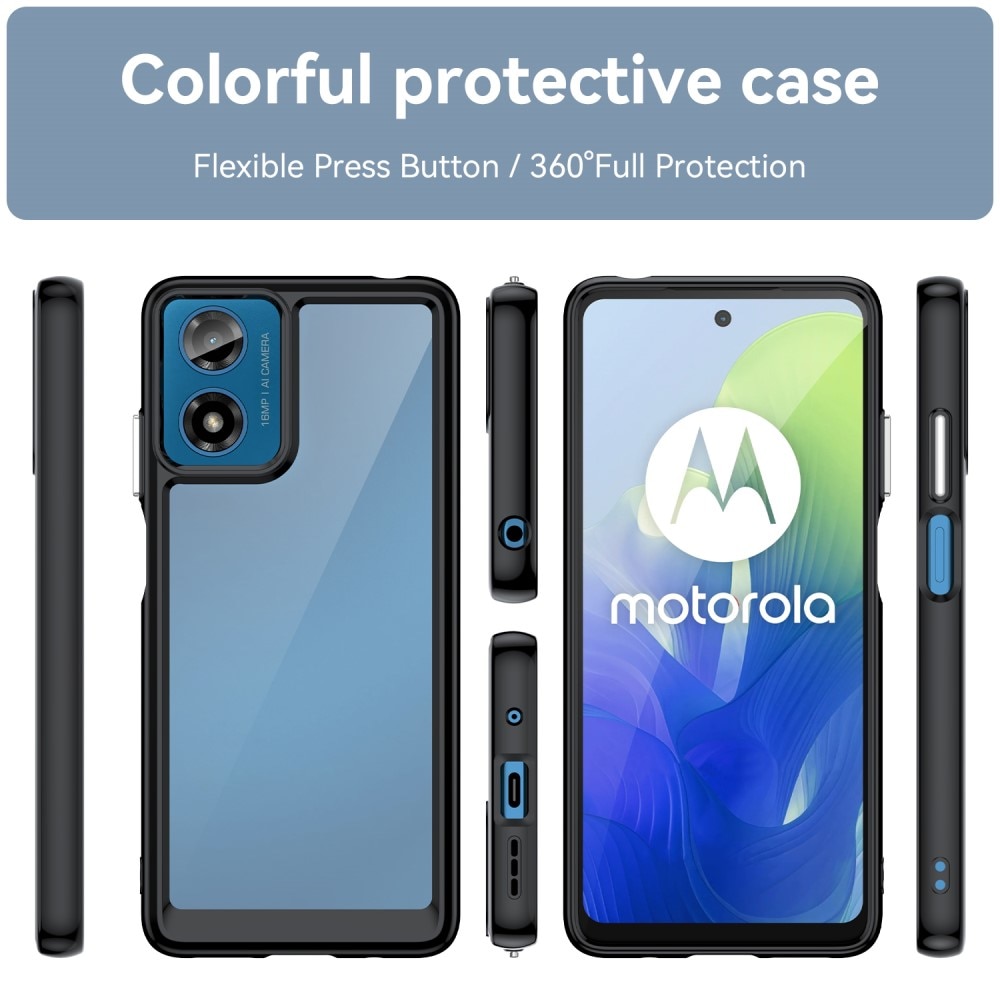 Motorola Moto G04 Crystal Hybrid-skal, svart