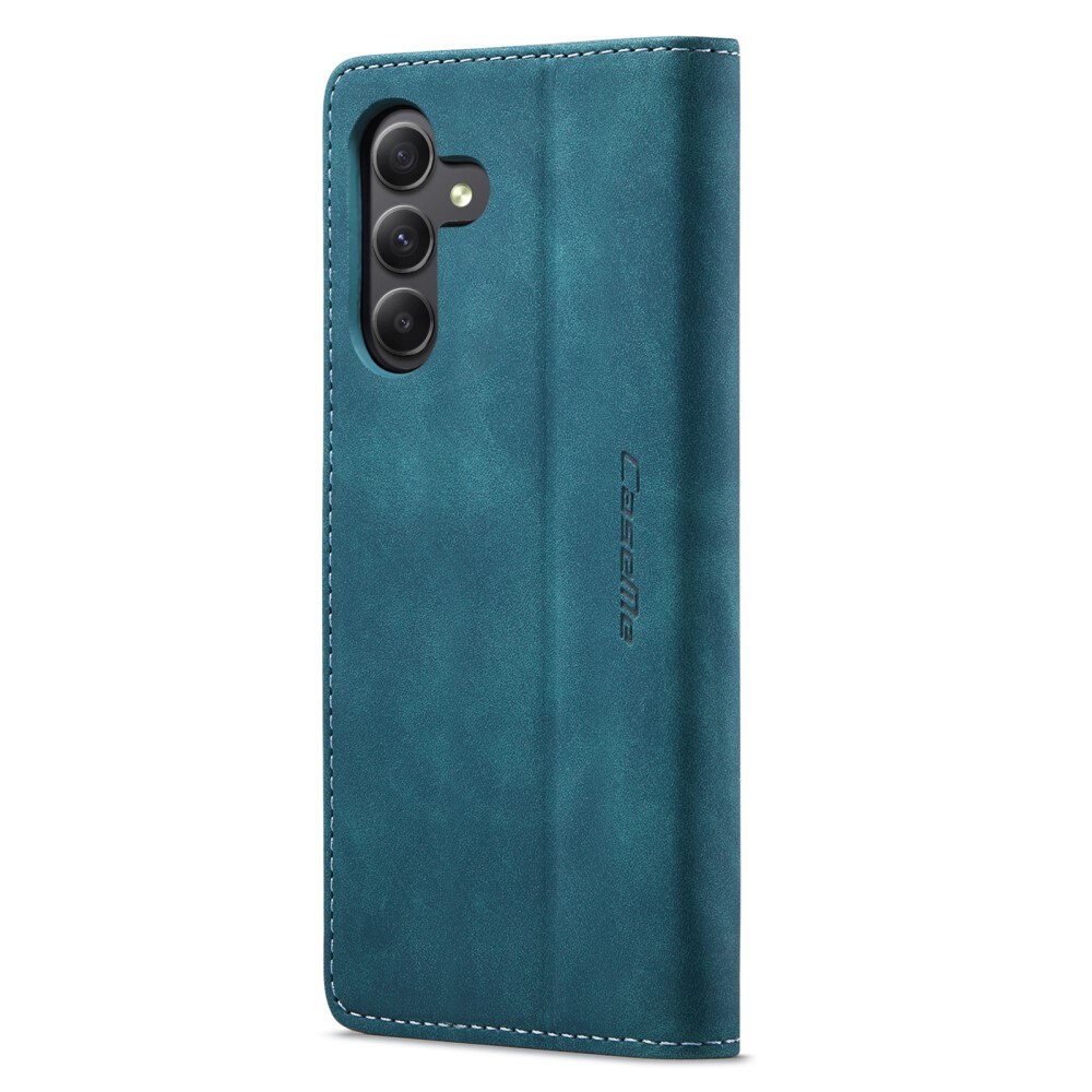 Samsung Galaxy A15 Slimmat plånboksfodral, Blå