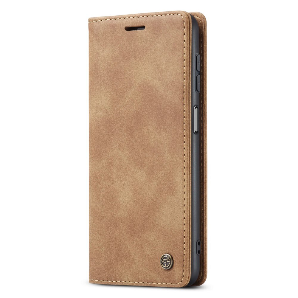 Samsung Galaxy A15 Slimmat plånboksfodral, Brun