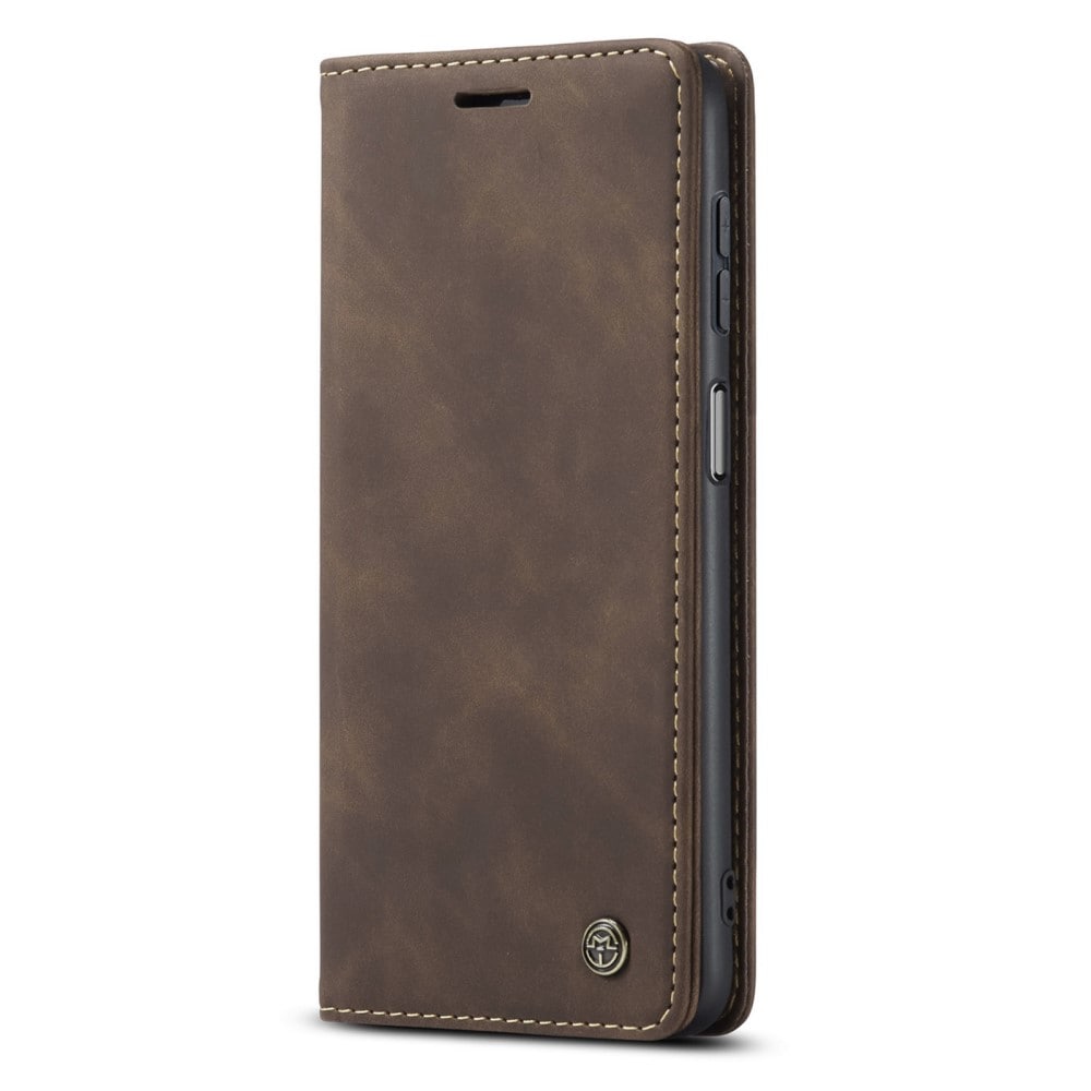 Samsung Galaxy A15 Slimmat plånboksfodral, Brun