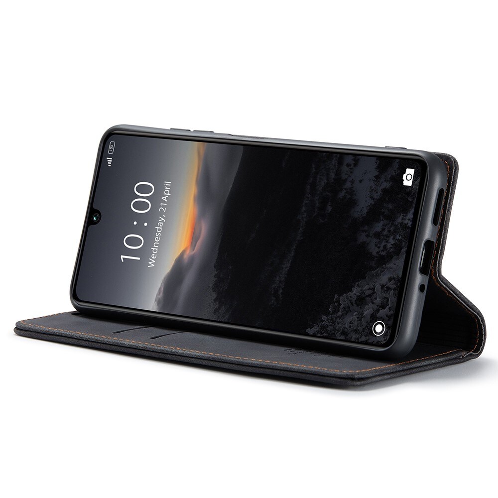 Xiaomi Redmi 13C Slimmat plånboksfodral, Svart