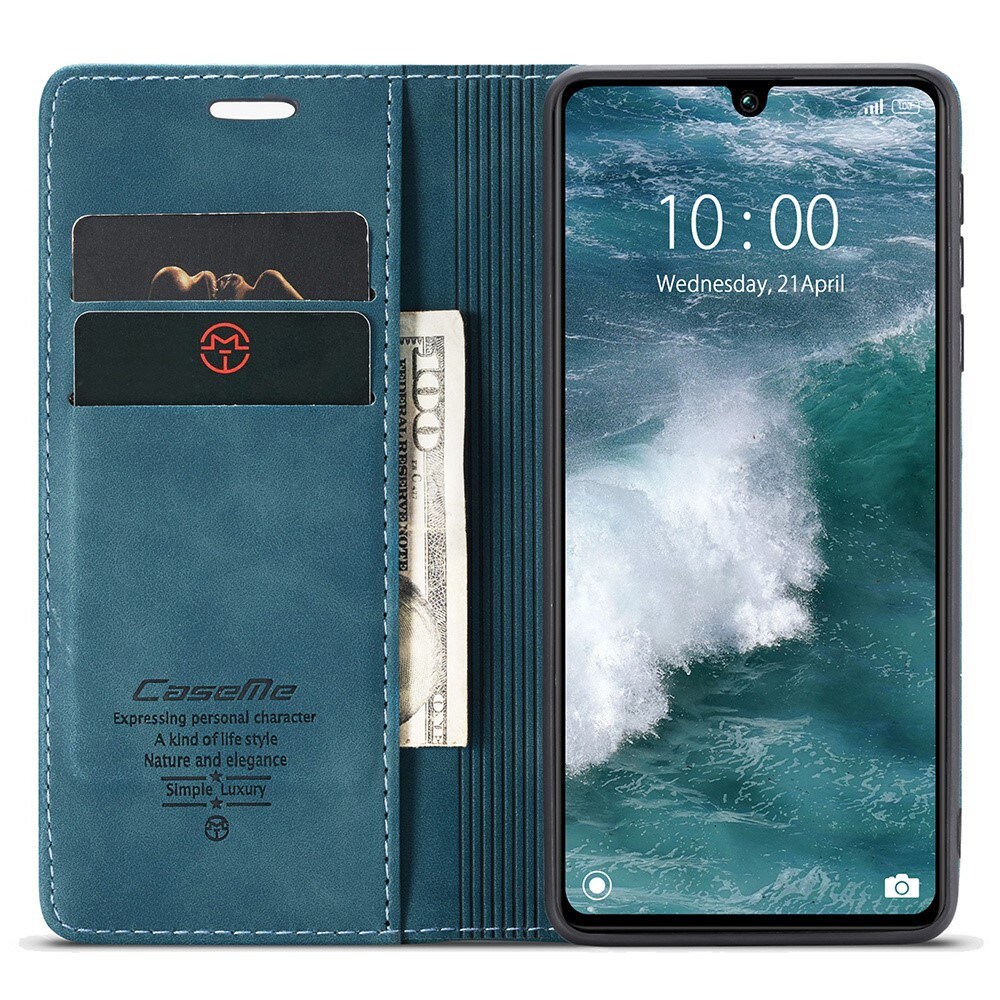 Xiaomi Redmi 13C Slimmat plånboksfodral, Blå