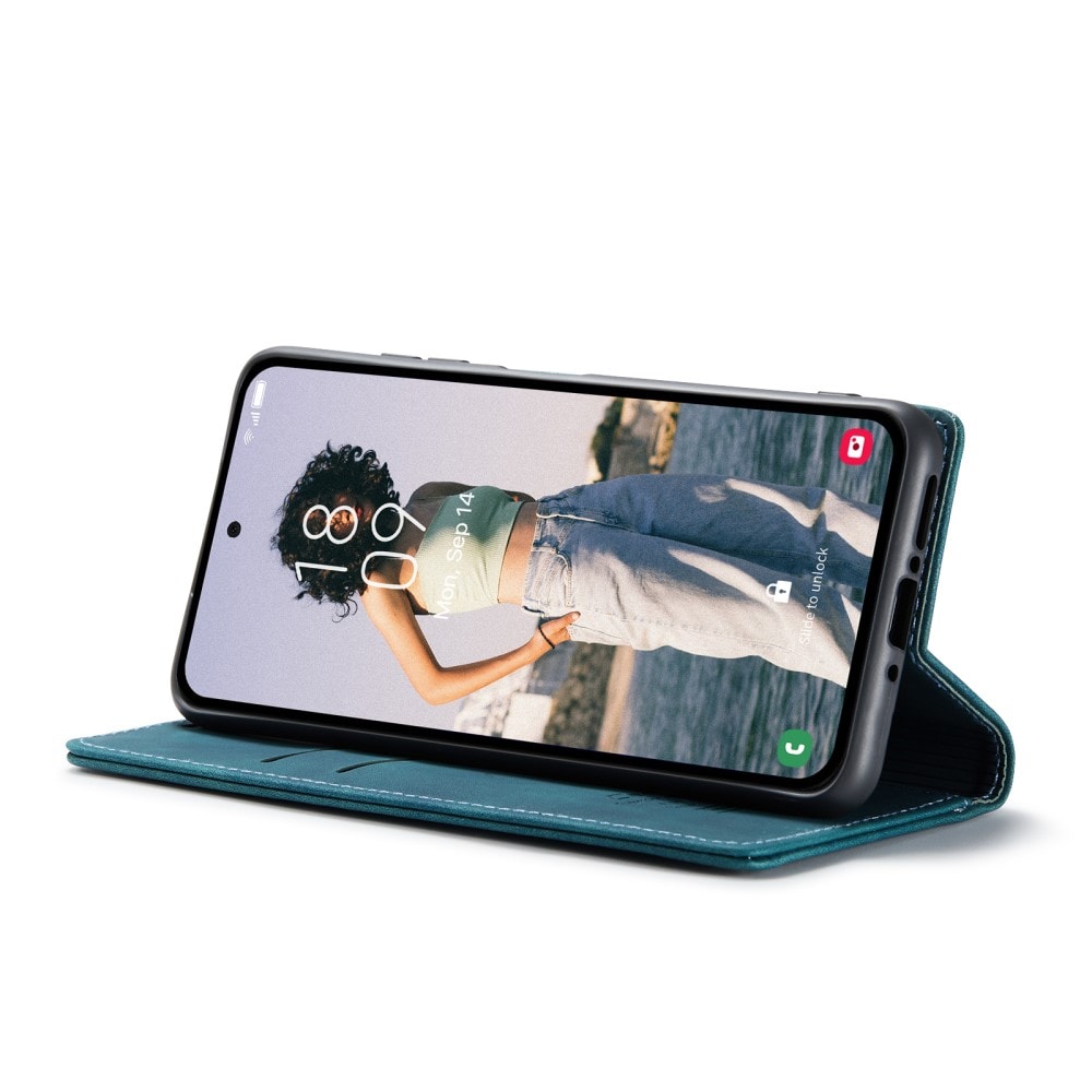 Samsung Galaxy A35 Slimmat plånboksfodral, Blå
