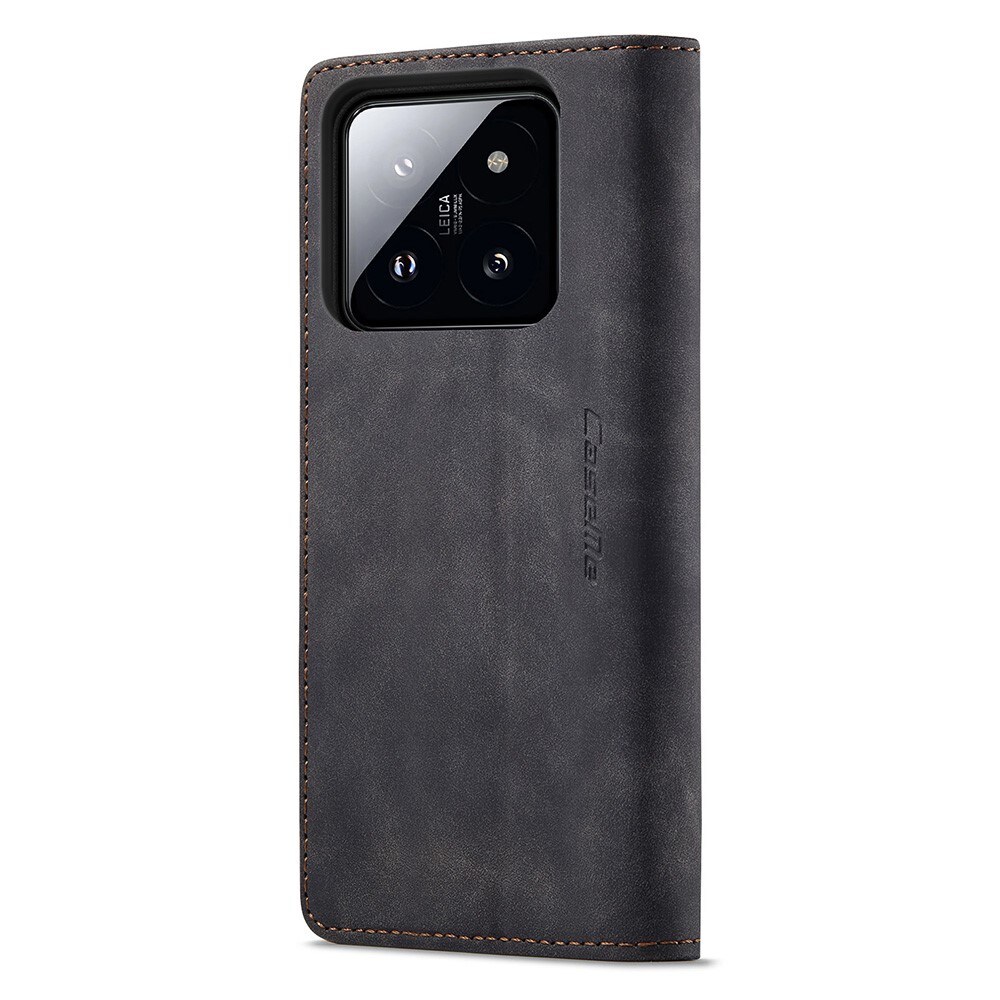 Xiaomi 14 Slimmat plånboksfodral, Svart