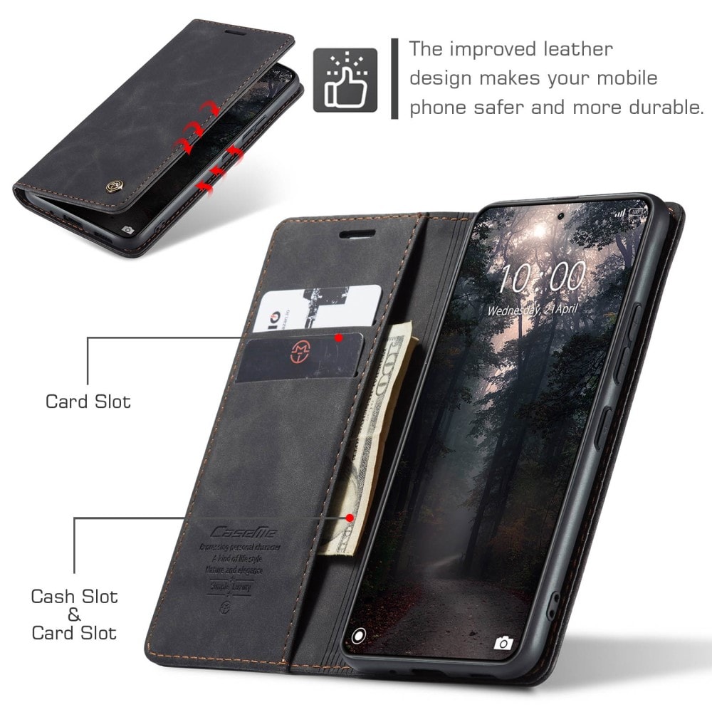 Xiaomi 14 Slimmat plånboksfodral, Svart