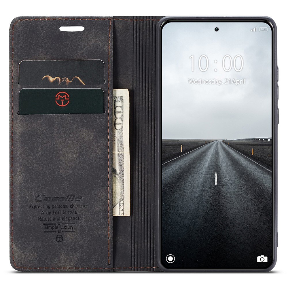 Xiaomi 14 Pro Slimmat plånboksfodral, Svart