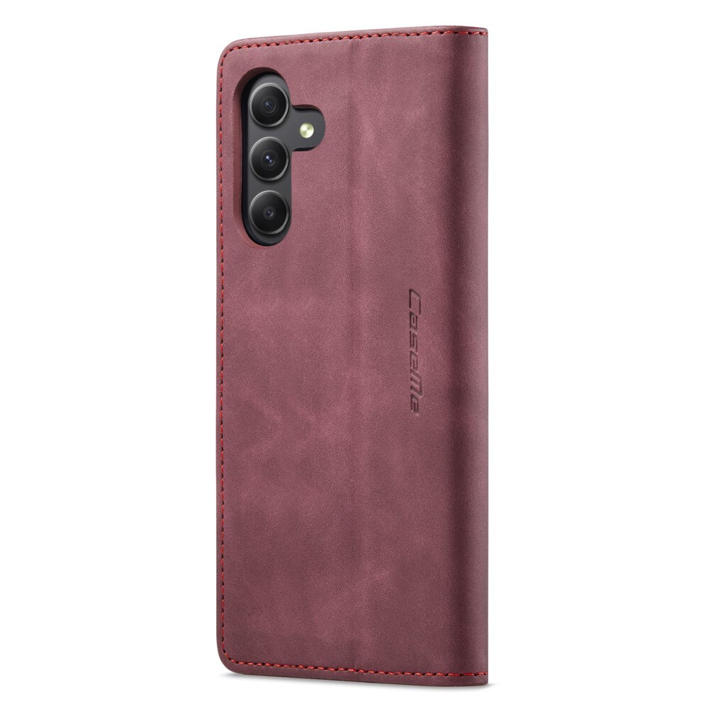 Samsung Galaxy A25 Slimmat plånboksfodral, Röd