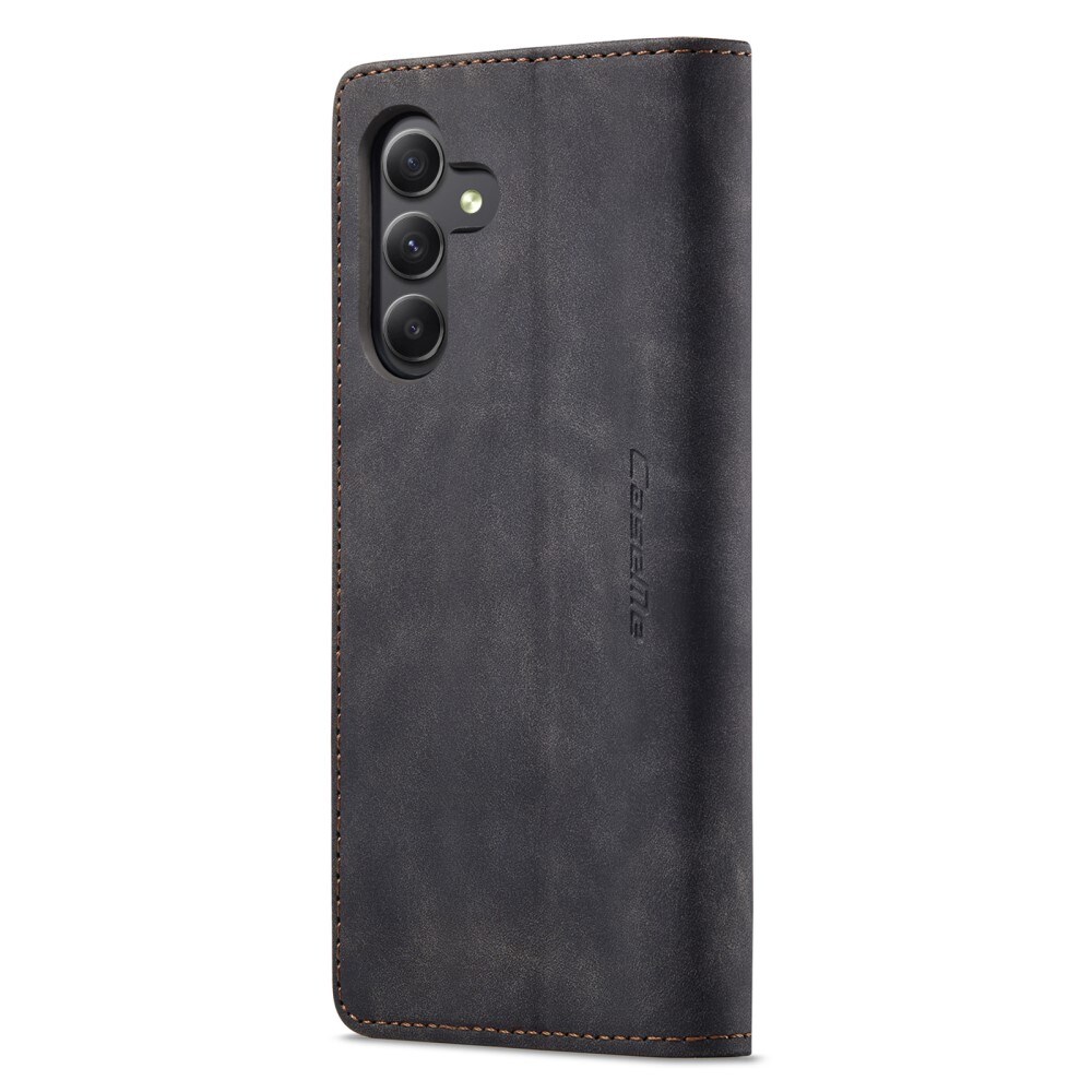 Samsung Galaxy A25 Slimmat plånboksfodral, Svart