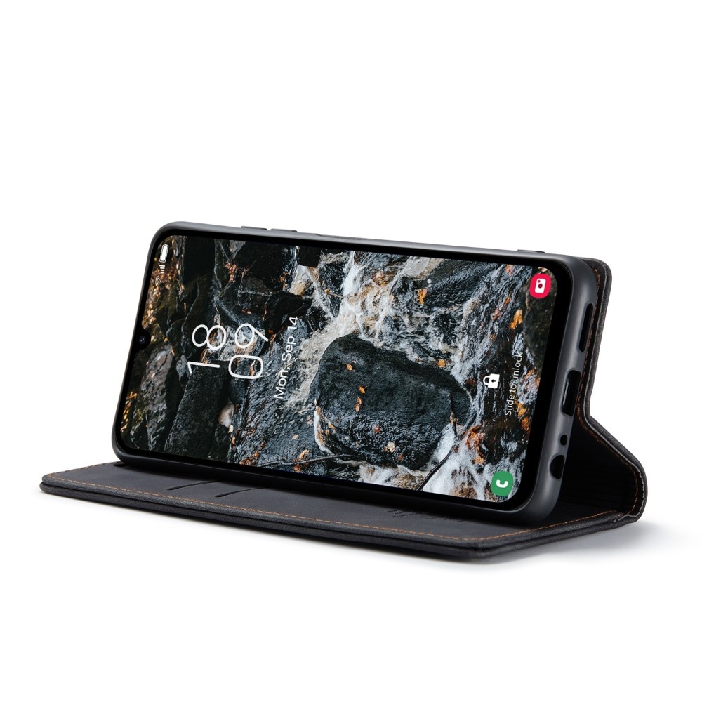 Samsung Galaxy A25 Slimmat plånboksfodral, Svart
