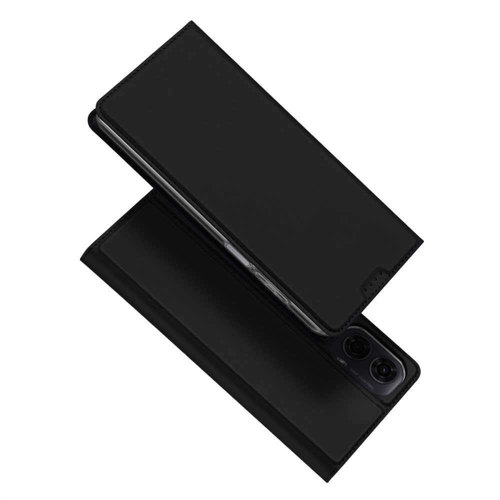 Motorola Moto G04 Slimmat mobilfodral, Svart