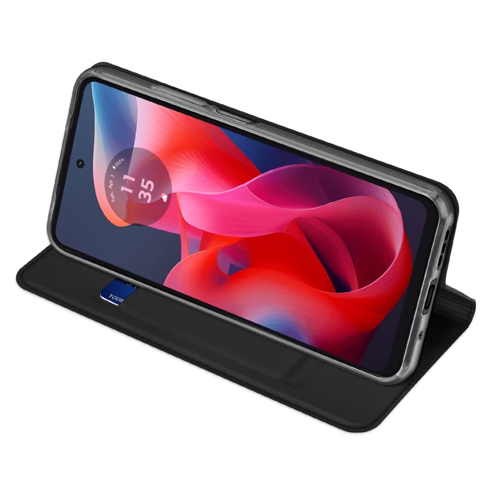 Motorola Moto G04 Slimmat mobilfodral, Svart