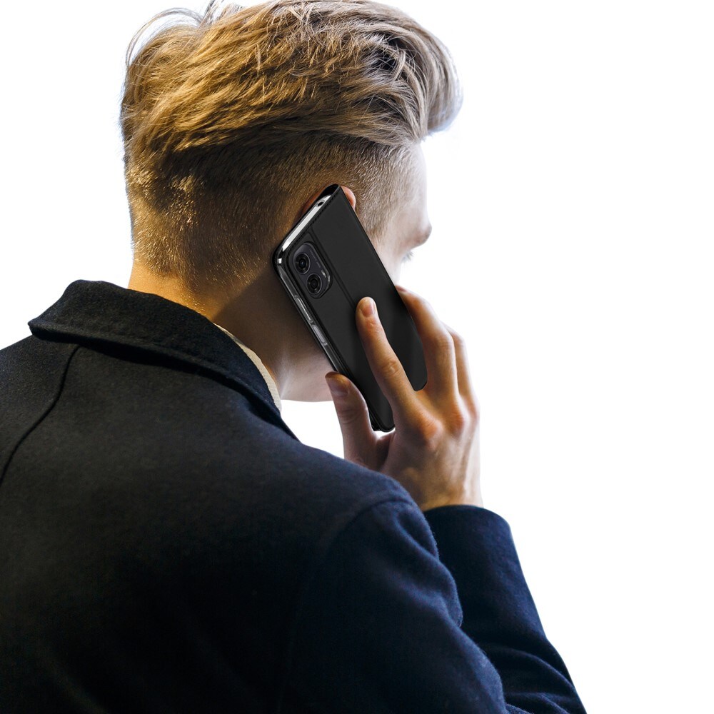 Motorola Moto G04 Slimmat mobilfodral, Svart
