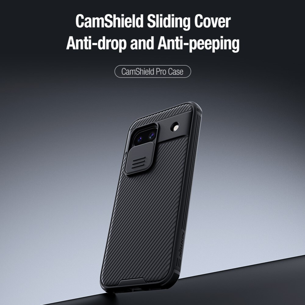 Google Pixel 8a Skal med kameraskydd - CamShield, Svart