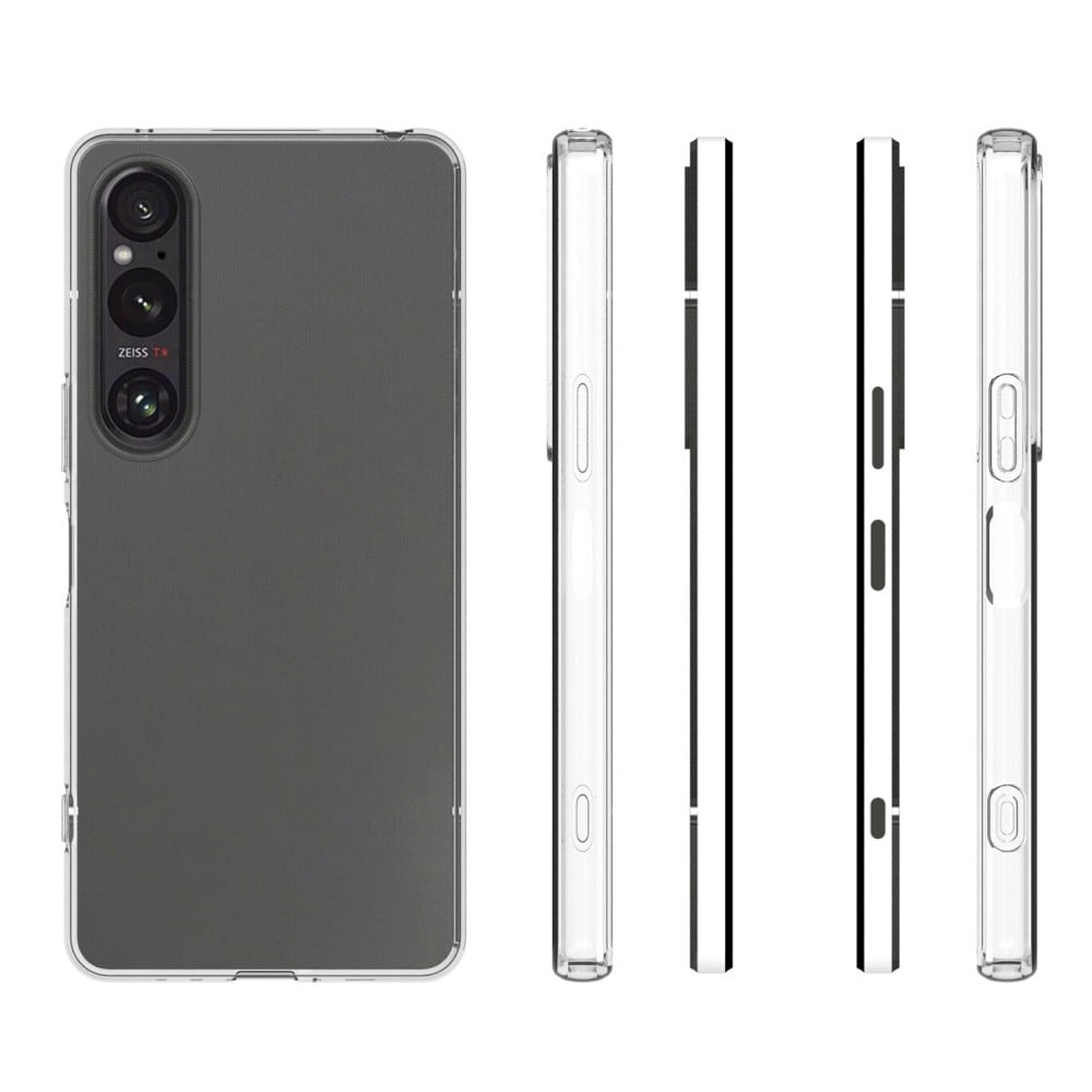 Sony Xperia 1 VI Tunt TPU-skal, Genomskinlig