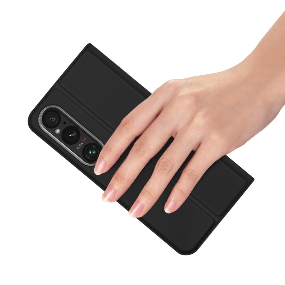 Sony Xperia 1 VI Slimmat mobilfodral, svart