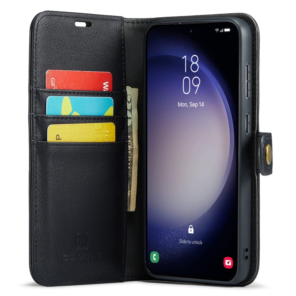Samsung Galaxy A55 Plånboksfodral med avtagbart skal, svart