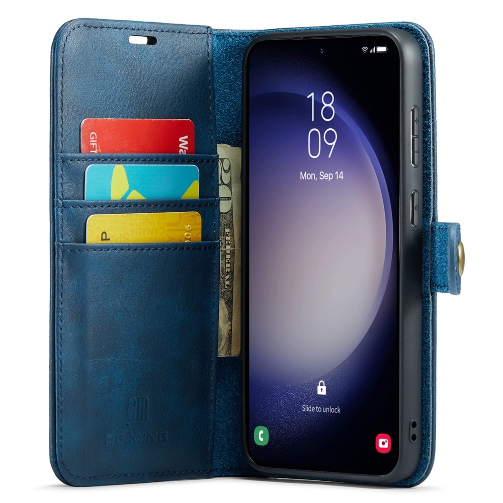 Samsung Galaxy A55 Plånboksfodral med avtagbart skal, blå