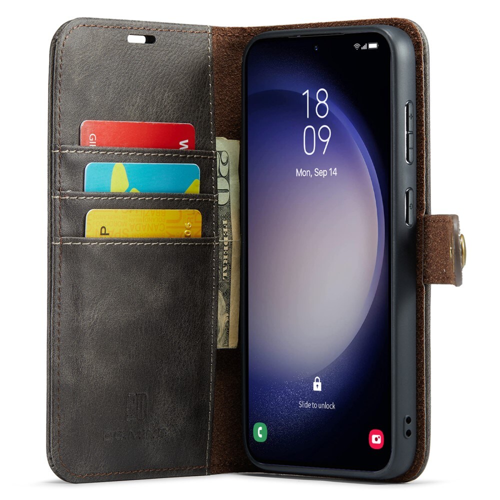 Samsung Galaxy A15 Plånboksfodral med avtagbart skal, Brown