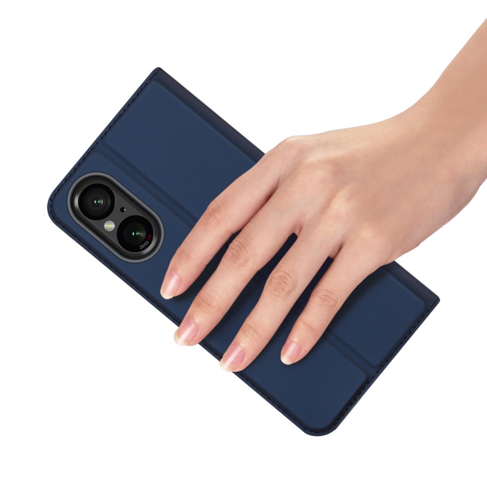 Sony Xperia 10 VI Slimmat mobilfodral, blå