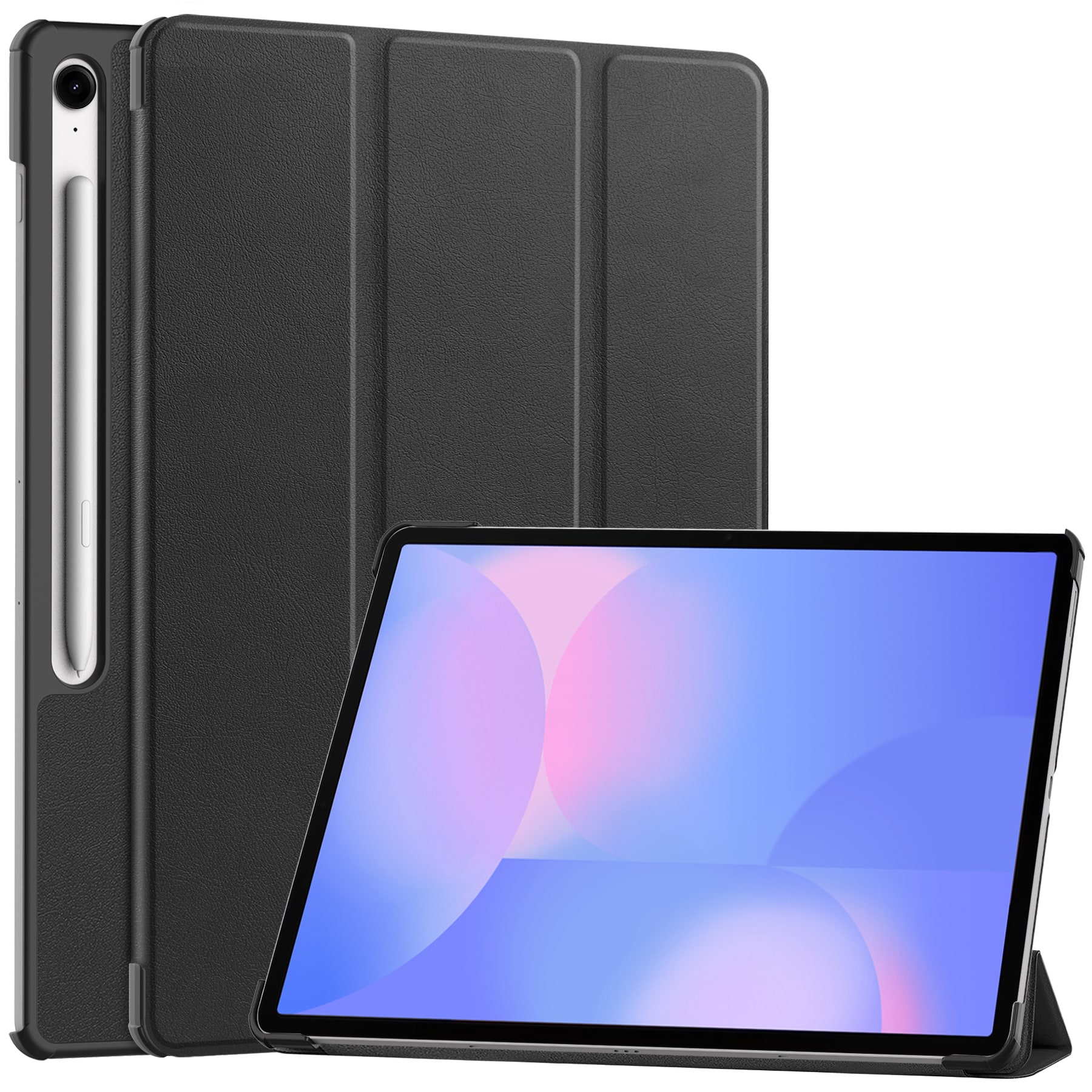 Samsung Galaxy Tab S10 FE Plus Tri-Fold Fodral, Svart